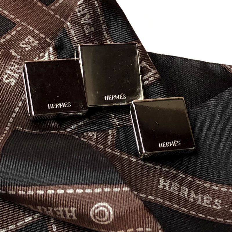 Hermes Medor Scarf Rings & Silk Bolduc Twilly w/Box