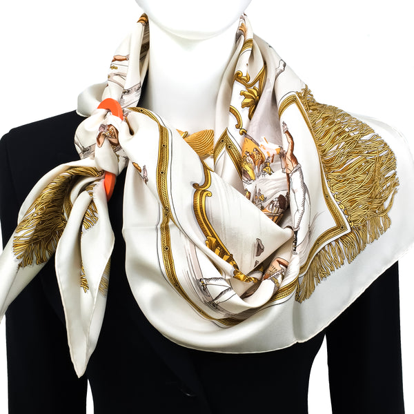 Les Plaisirs du Froid Hermes Silk Scarf NIB | Carre de Paris