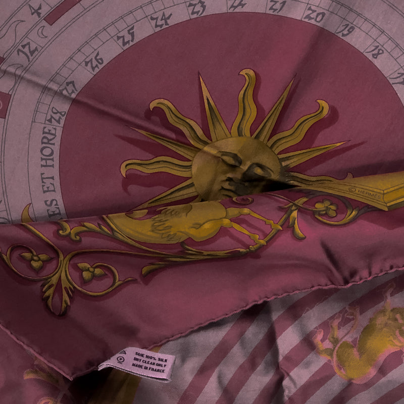 Astrologie Hermes Scarf by Francoise Faconnet 90cm Silk Surteint  Dip Dye MIB