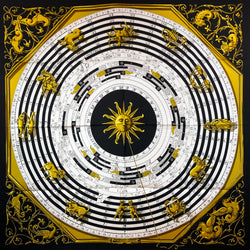 Astrologie aka Dies et Hore Hermes Scarf by Faconnet 90cm Silk UNWORN