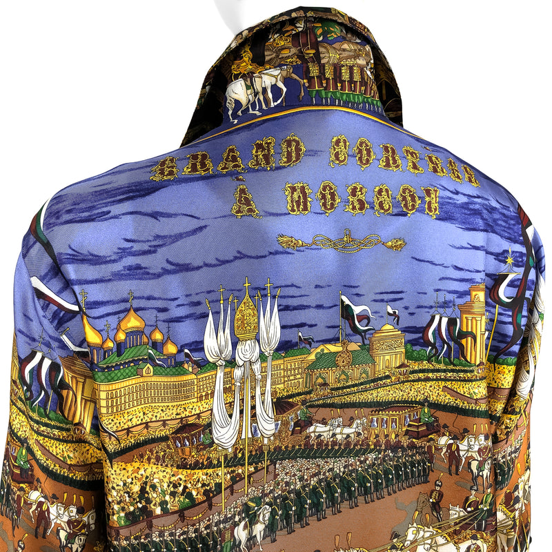 Grand Cortege a Moscou Hermes Silk Blouse | RARE