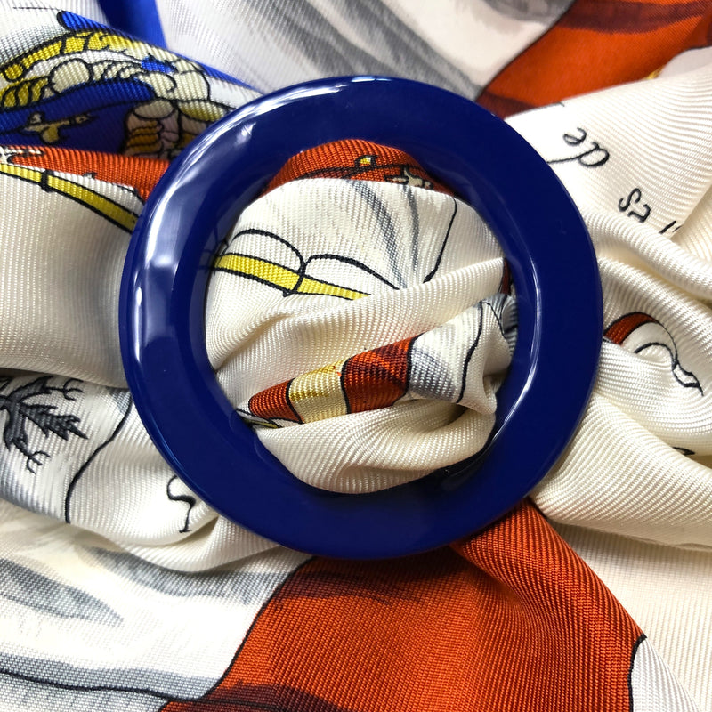 Limited Edition Anneau Grand Rond Horn Scarf Ring Orange | Navy | Red