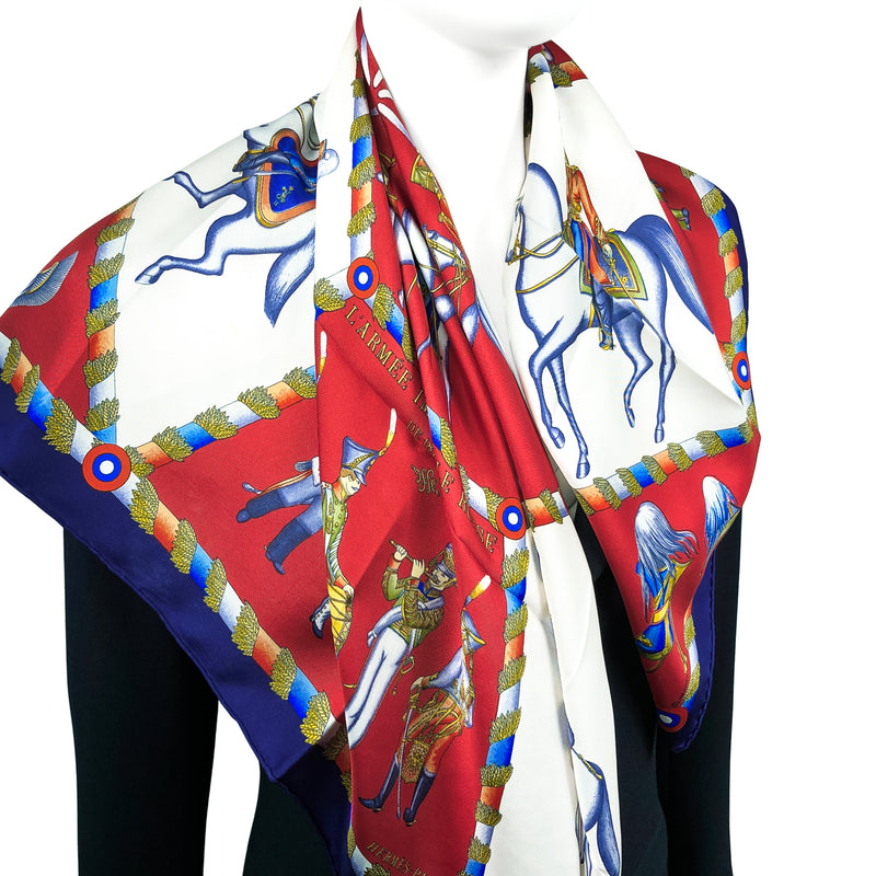 L'Armee Imperiale Russe de 1816 A 1916 Hermes Scarf 90cm Silk Twill