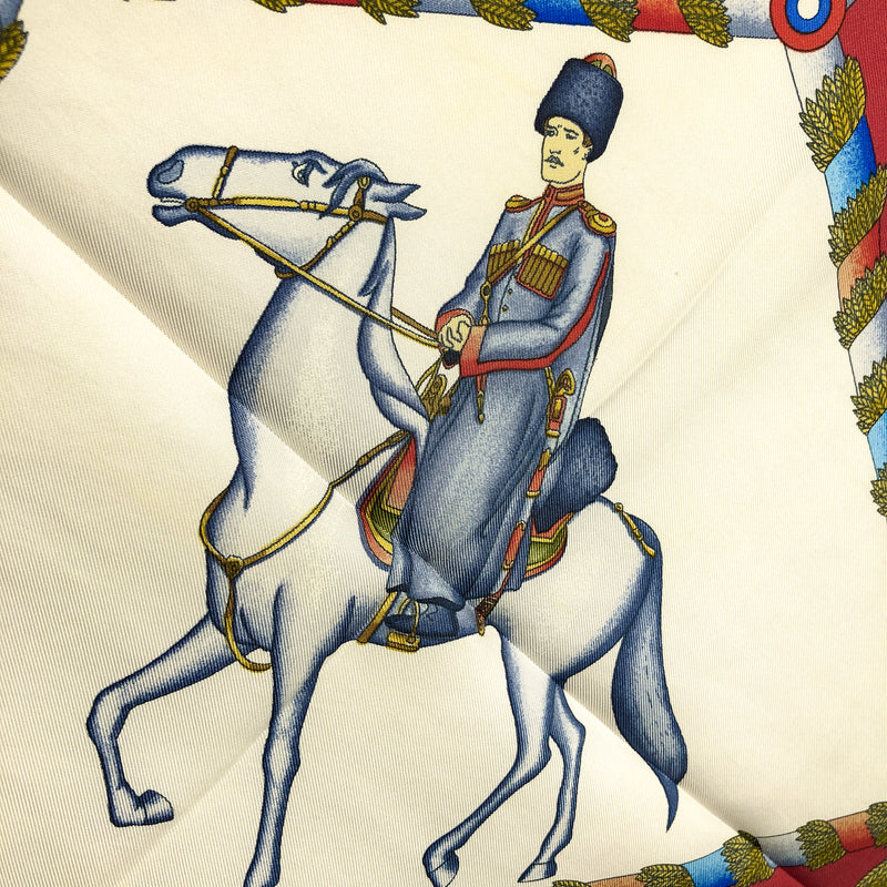 L'Armee Imperiale Russe de 1816 A 1916 Hermes Scarf 90cm Silk Twill