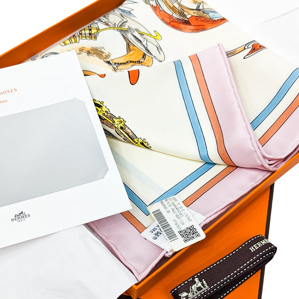 Les Anamorphoses Hermes Scarf by Philippe Dumas 70cm UNWORN w/Box & Bo ...