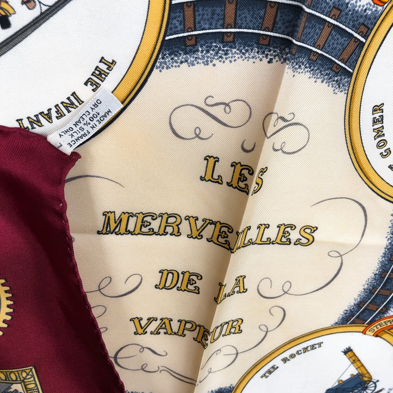 Les Merveilles de la Vapeur Hermès Scarf by Philippe Ledoux 90cm | Limited Edition