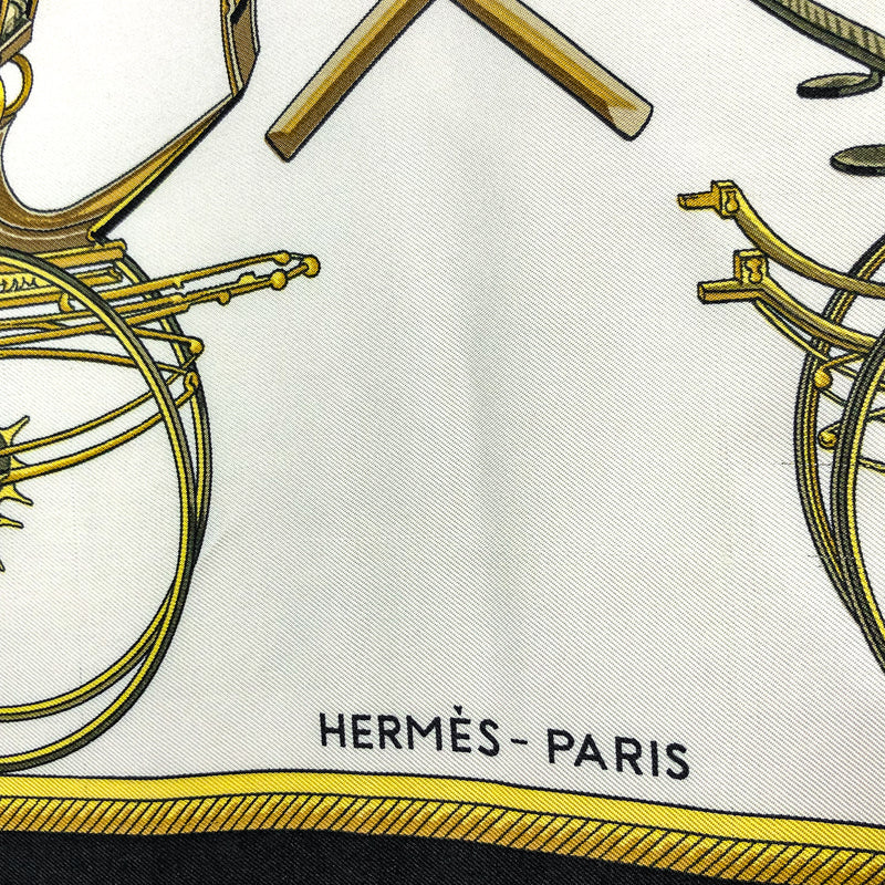 Les Voitures a Transformation Hermes Scarf by Françoise de la Perriere 90 cm Silk Twill