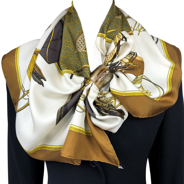 Les Voitures a Transformation Hermès Scarf by de la Perriere 90cm Silk Twill | Early Issue