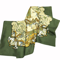 Luna Park Hermes Reversible Silk Jacquard Shawl | Opera Scarf by J. Metz RARE