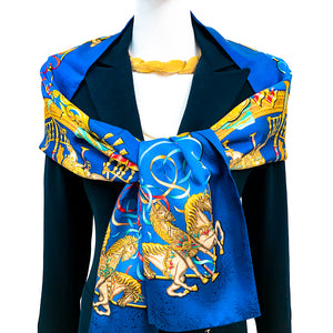 Vintage Hermes Scarf Cashmere Silk Parures Des Sables RARE GRAIL –  Community Thrift and Vintage