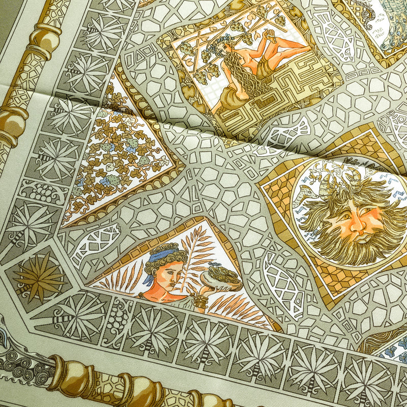 Mare Nostrum Hermes Scarf by Annie Faivre 90cm Silk Twill