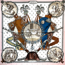 Napoleon Hermes Scarf by Philippe Ledoux 90 cm Silk Bee Jacquard MIB