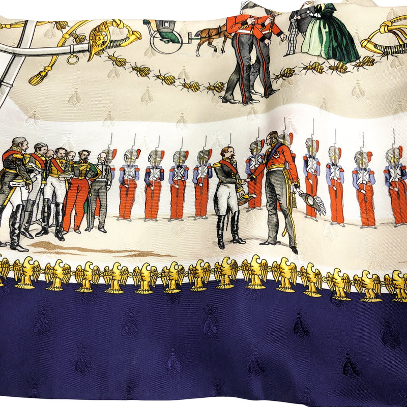 Napoleon III and Victoria Hermès Shawl / Opera Scarf by Philippe Ledoux | Extremely RARE