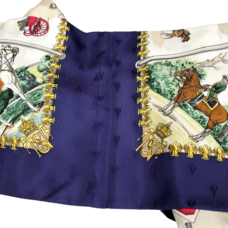 Napoleon III and Victoria Hermès Shawl / Opera Scarf by Philippe Ledoux | Extremely RARE