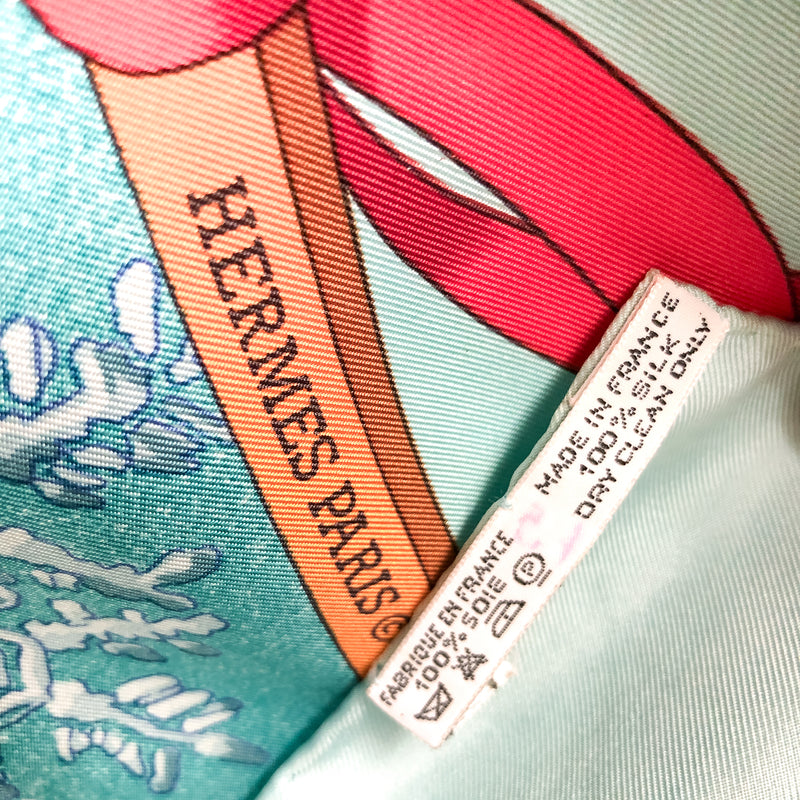 Neige d'Antan Hermes Scarf by Caty Latham 90cm Silk Twill