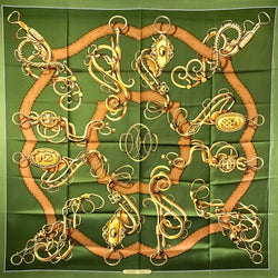 Profile Hermes Scarf by Shan Merry 90 cm Silk Twill | Vintage