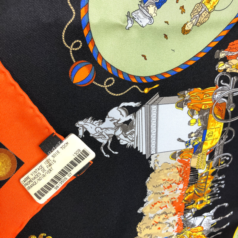 Promenades de Paris Hermes Scarf by Philippe Ledoux 70 cm Silk w/Box