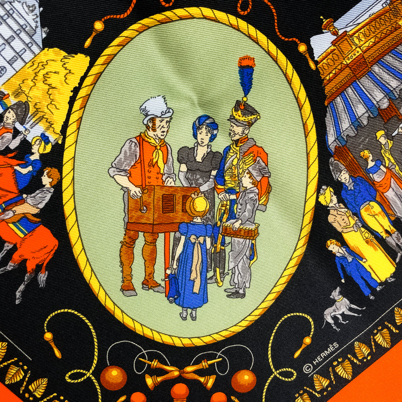 Promenades de Paris Hermes Scarf by Philippe Ledoux 70 cm Silk w/Box