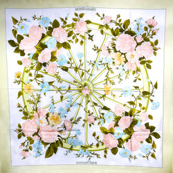 Romantique Hermes Scarf by Maurice Tranchant 90cm Silk Fireworks Jacquard