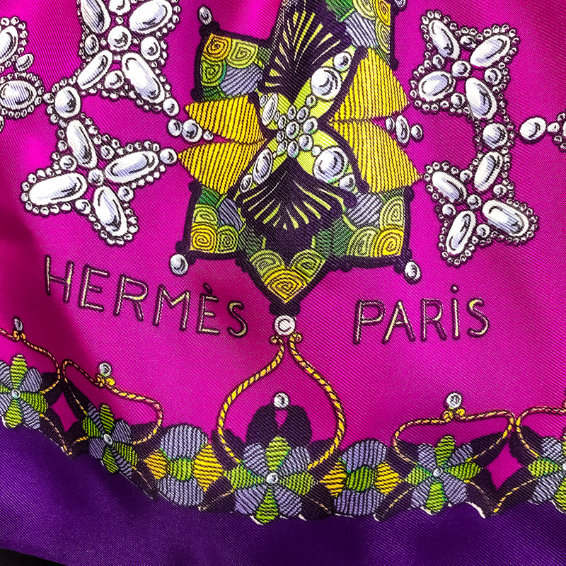 Scheherazade Hermes Reversible Shawl/Opera Scarf by Henri d'Origny Silk RARE