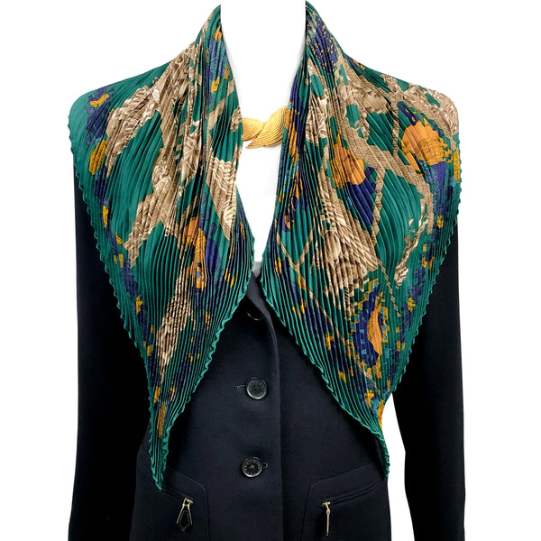 Hermès Au Fil du Carré Cashmere Silk Shawl 140cm - Ann's Fabulous Closeouts