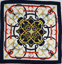 Hermes Silk Scarf Eperon d'Or by Henri d'Origny