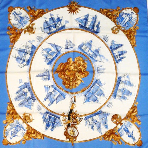 Silhouettes Navales HERMES Scarf