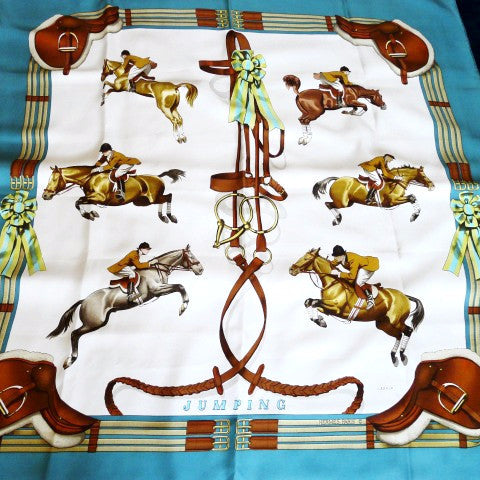 Hermes Silk Scarf Jumping 