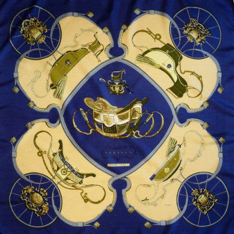 Springs HERMES Scarf in a rare colorway