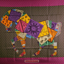 A Cheval sur mon Carre Hermes Scarf by Bali Barret 90 cm Silk Twill