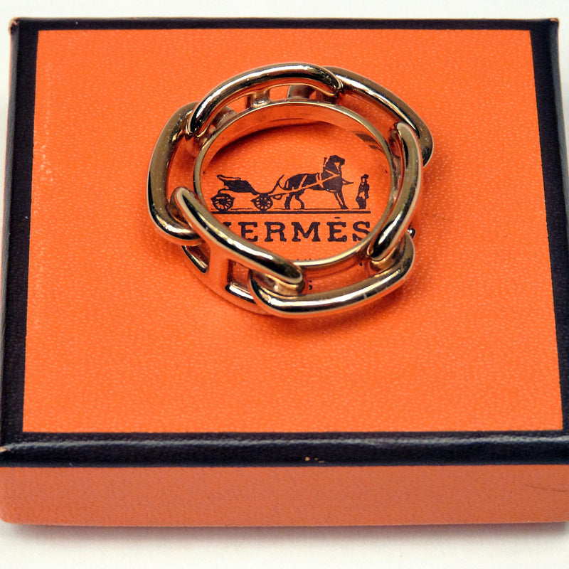 Authentic Hermes Scarf Ring Chaine D’Ancre 