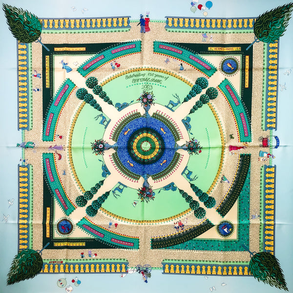 Central Park Celebrating 150 Years Hermes Scarf Special Issue 90 cm Silk Twill