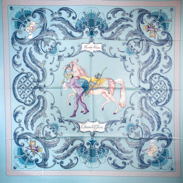 Cheval Turc Hermes silk scarf was originally issued in 1969