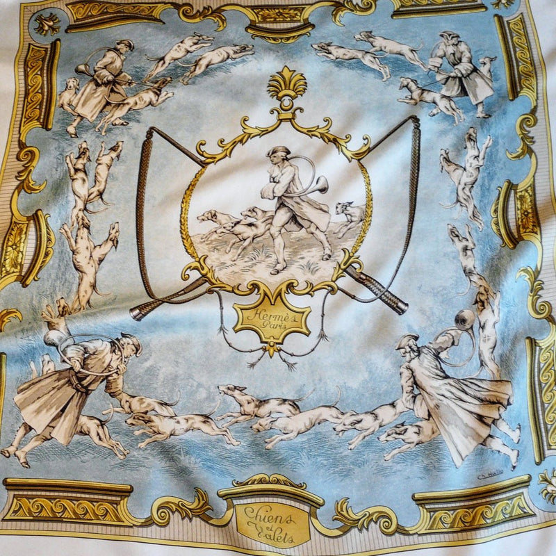 HERMES Scarf CHEVALIER RARE - Chelsea Vintage Couture