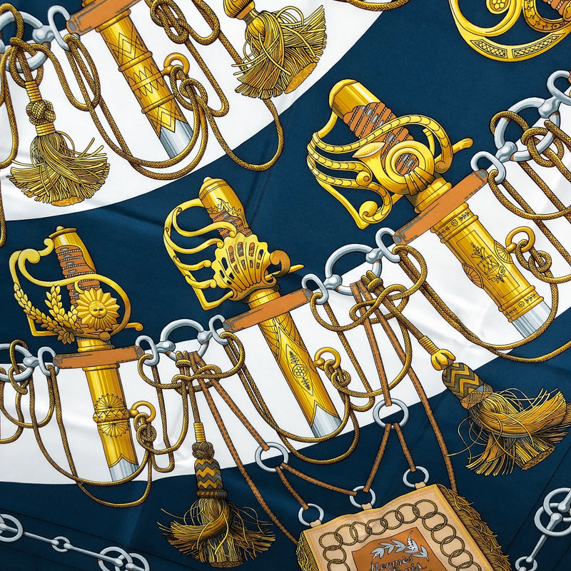 Cliquetis Hermes Scarf by Julia Abadie 90 cm Silk - Early Issue
