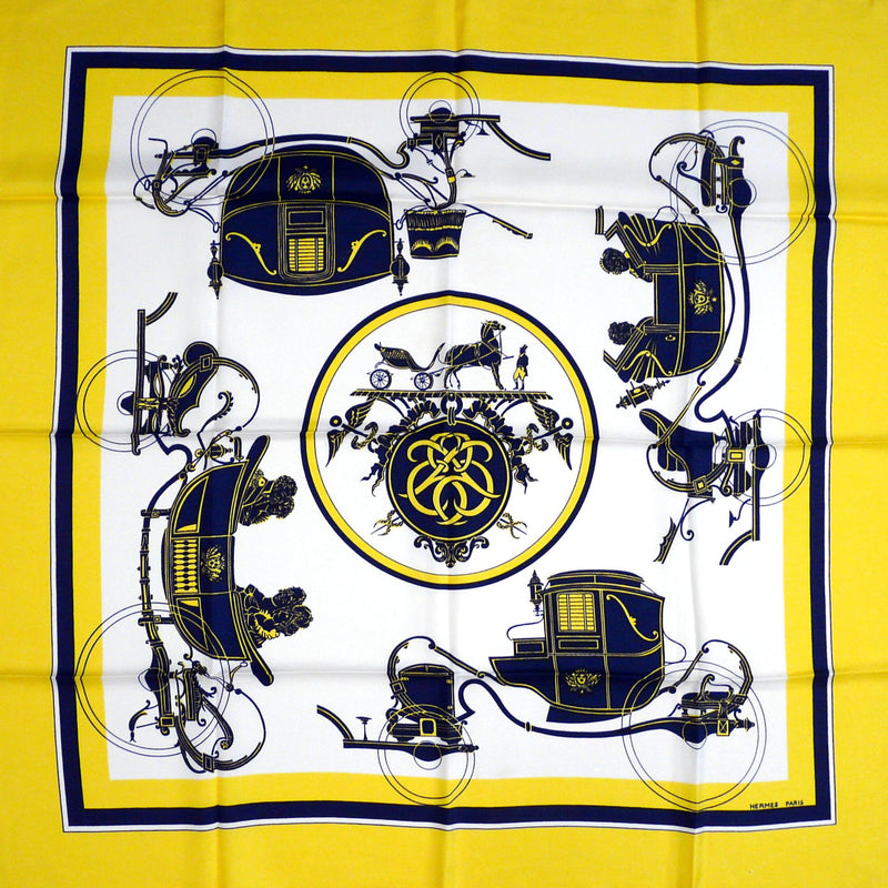 Ex Libris HERMES Early Issue Silk Scarf