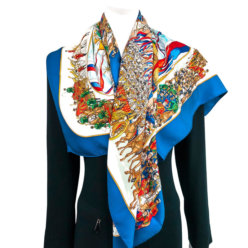 Grand Cortege a Moscou Hermes Scarf by Michel Duchene 90cm Silk Twill - GRAIL