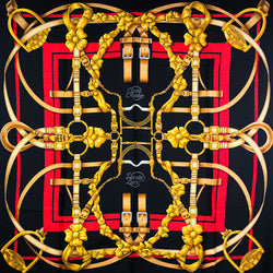 Grand Manege Hermes Scarf by Henri d'Origny 90 cm Silk NIB