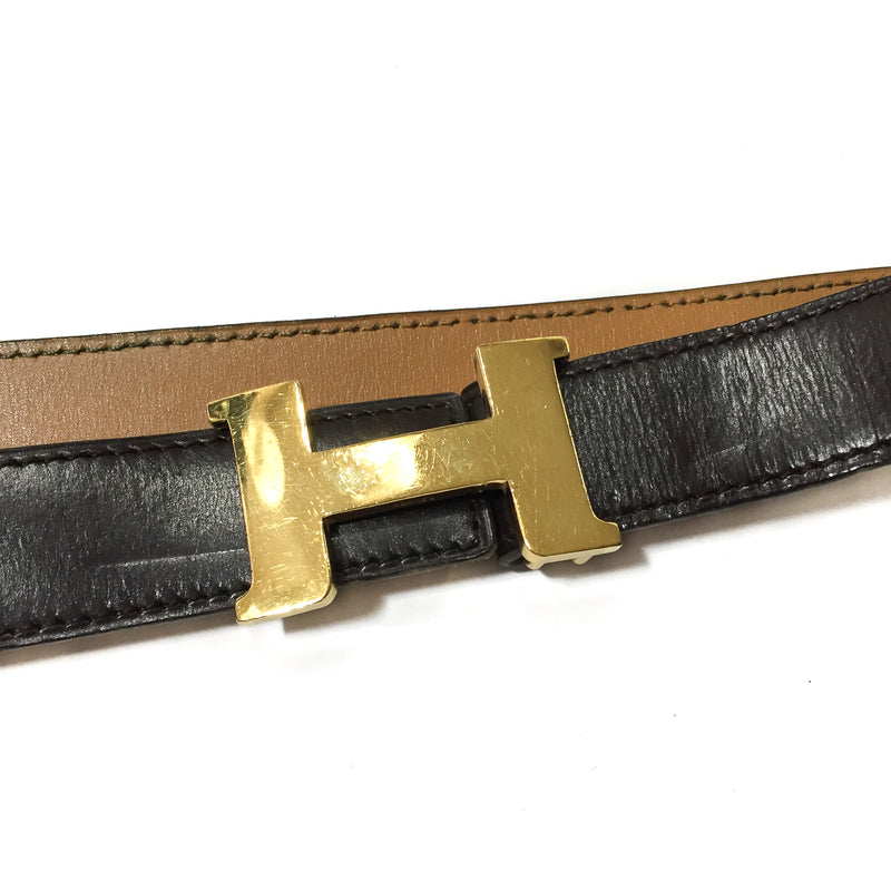 HERMES H Belt Buckle & Reversible Leather Strap