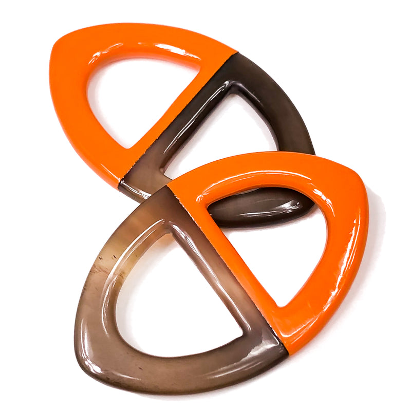 Orange Anneau Parfait Horn Scarf Ring