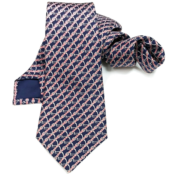 Hermes Silk Necktie 7020 TA Classic