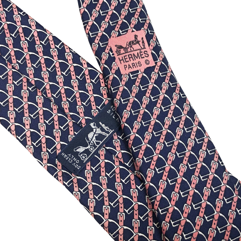 Hermes Silk Necktie 7020 TA Classic