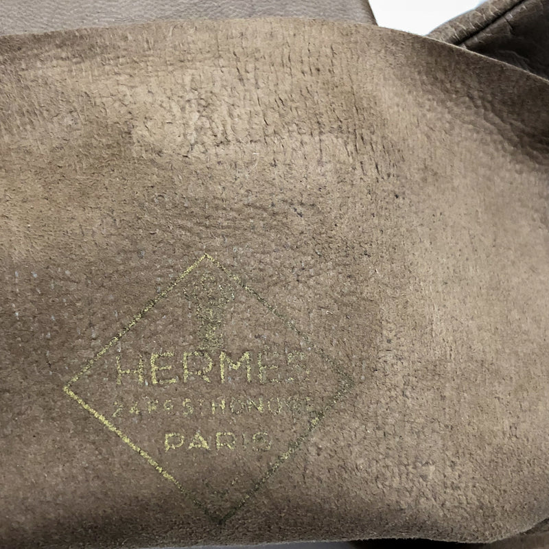 Hermes Kid Leather Long Gloves unlined