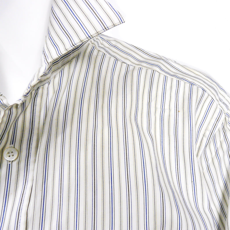 Hermes Men's Dress Shirt Cotton Size 39 Unisex w/French Cuffs