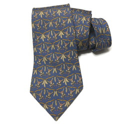 Hermes Silk Necktie 7448 HA Monkeys/Blue