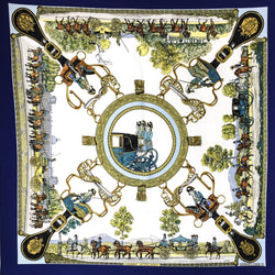 Hermes Silk Scarf Grands Attelages by Philippe Ledoux