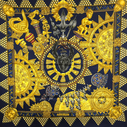 L'Or des Chefs Hermes silk twill scarf 90 cm