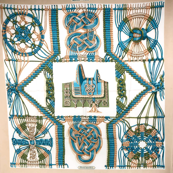 Macrame Hermes Scarf was first issued in 1970 