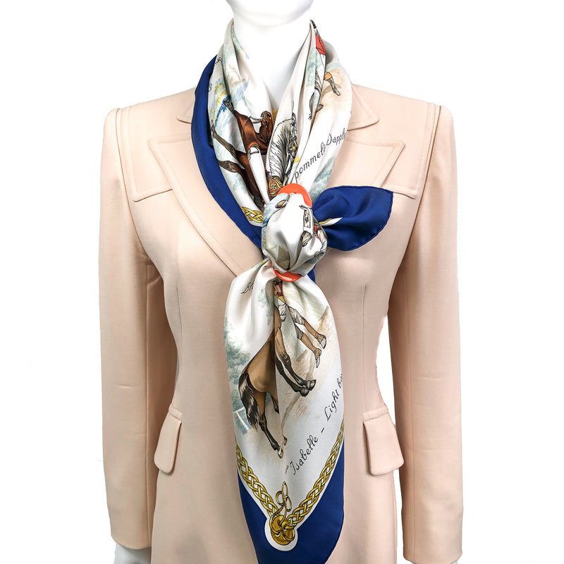 Les Robes Hermes Scarf By Ledoux 90cm Silk Early Issue