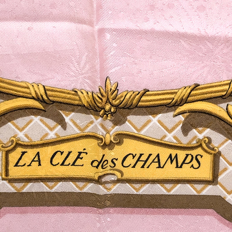 La Cle Des Champs Hermes Scarf by Francoise Faconnet 90 cm Silk Jacquard